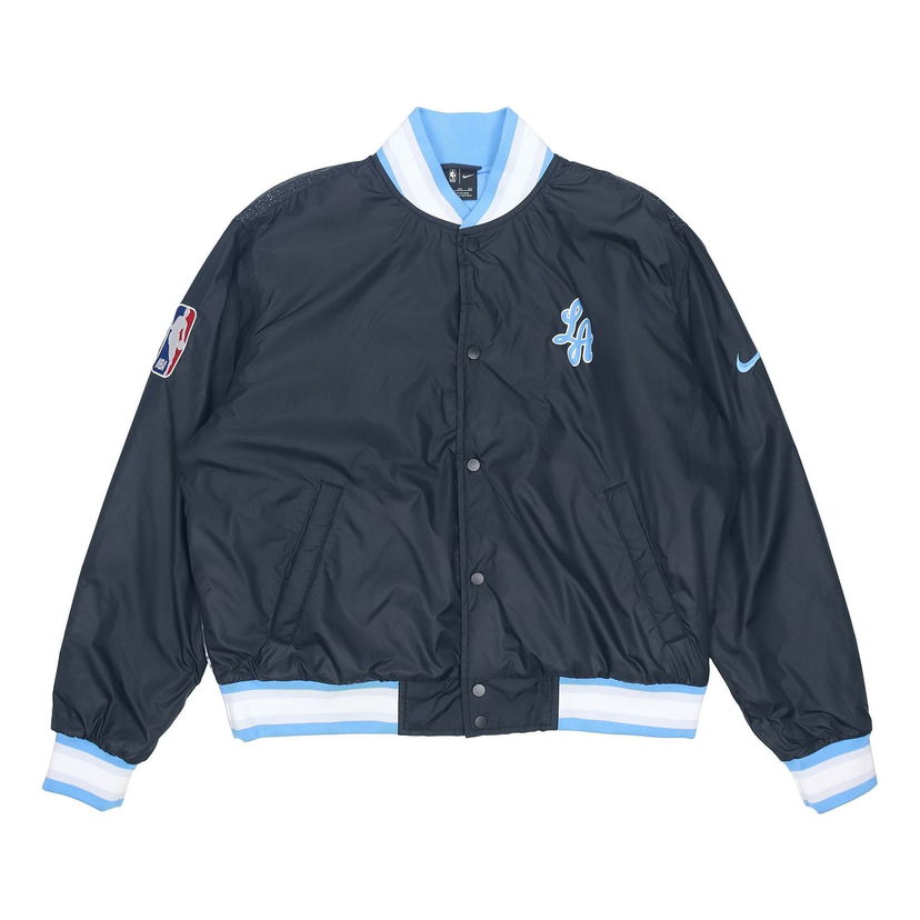 Яке бомбър Nike NBA Los Angeles Lakers Courtside Woven Jacket Тъмно синьо | CN1441-010