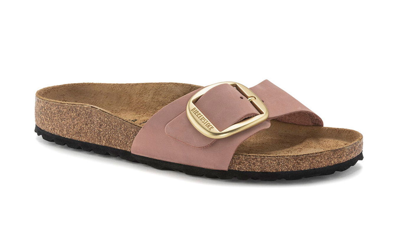 Кецове и обувки Birkenstock Madrid Big Buckle Nubuck Leather Розово | 1024016, 0