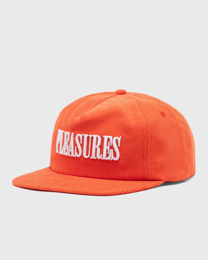 Шапка с козирка Pleasures Corduroy Snapback Hat Оранжево
 | P24F095-ORANGE