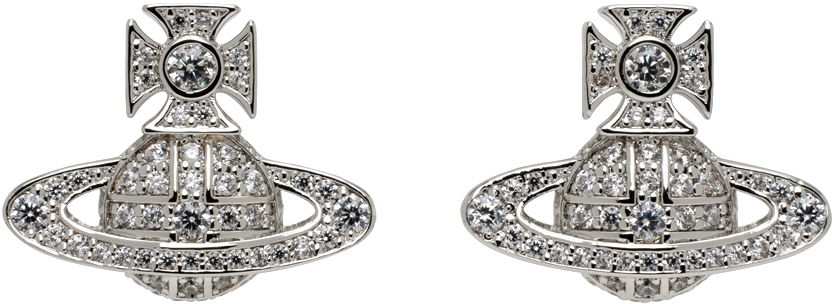 Обеци Vivienne Westwood Carmela Bas Relief Silver Earrings Металик | 6201033A-02P102-SM, 0