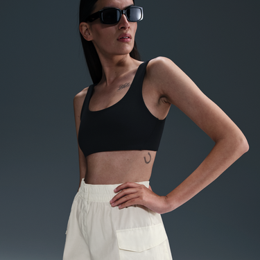 Ветровка Nike Sportswear Essential Woven High-Waisted Cargo Shorts Бяло | HM6982-133, 3