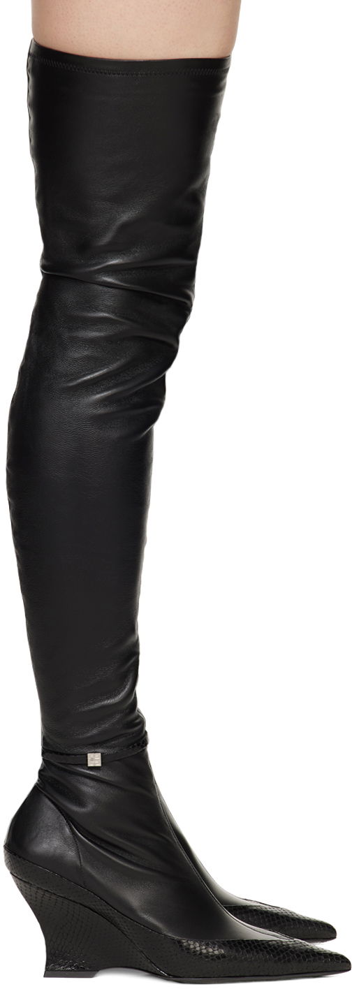 Givenchy Raven Thigh-High Wedge Boots
