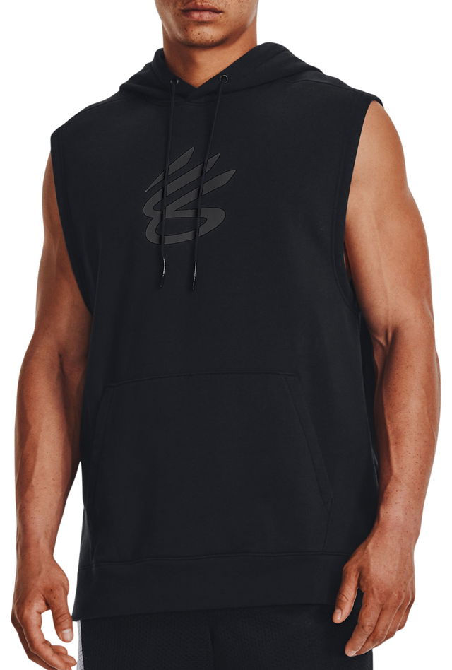 Sleeveless Hoodie Curry Fleece