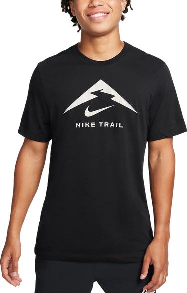 Тениска Nike DF TRAIL LOGO TEE Черно | fq3914-010, 0