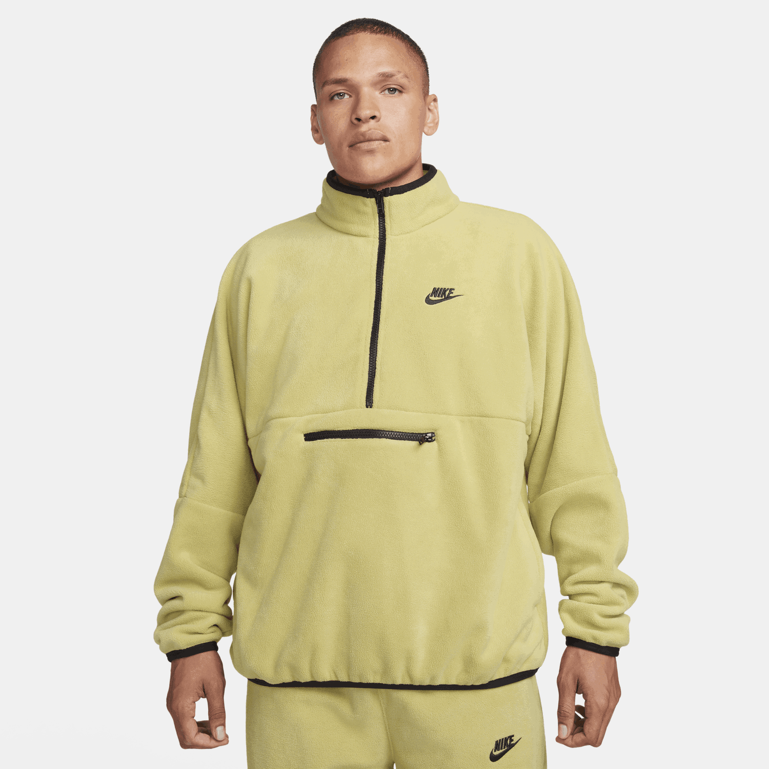 Суитчър Nike Club Fleece+ 1/2-Zip Fleece Top Жълто | DX0525-720, 0