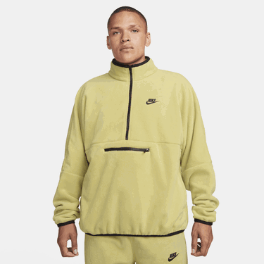Суитчър Nike Club Fleece+ 1/2-Zip Fleece Top Жълто | DX0525-720, 0