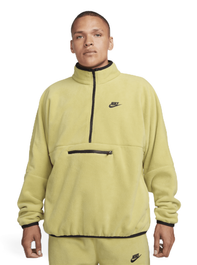 Суитчър Nike Club Fleece+ 1/2-Zip Fleece Top Жълто | DX0525-720