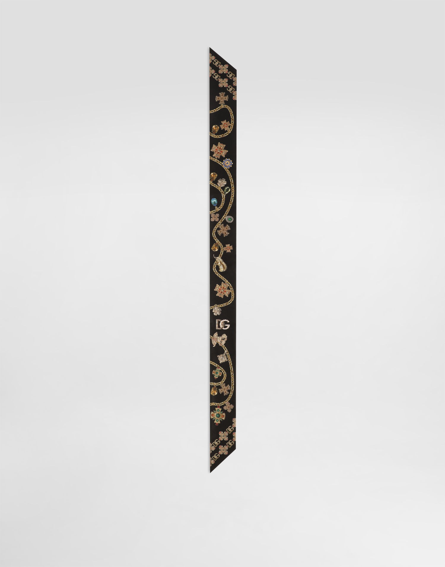 Шал Dolce & Gabbana Dolce & Gabbana Silk Twill Bandeau Черно | FS215AGDDAWHN5SB, 0