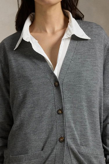 Пуловер Polo by Ralph Lauren Wool Cardigan Сиво | 211956233, 3