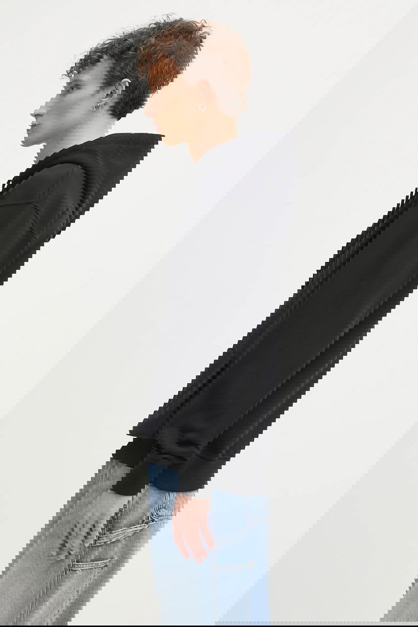 Суитчър JW Anderson JW Anderson Logo Embroidery Cotton Hoodie Черно | JW0214.PG1632.999, 1