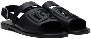 Кецове и обувки Dolce & Gabbana Dolce&Gabbana Calfskin Sandals Черно | A80433AO602, 3