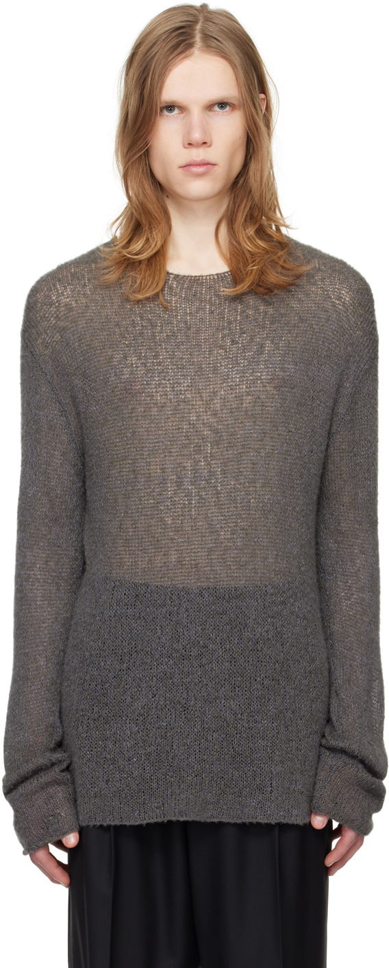 Пуловер The Row Knit Sweater Сиво | 663-Y857