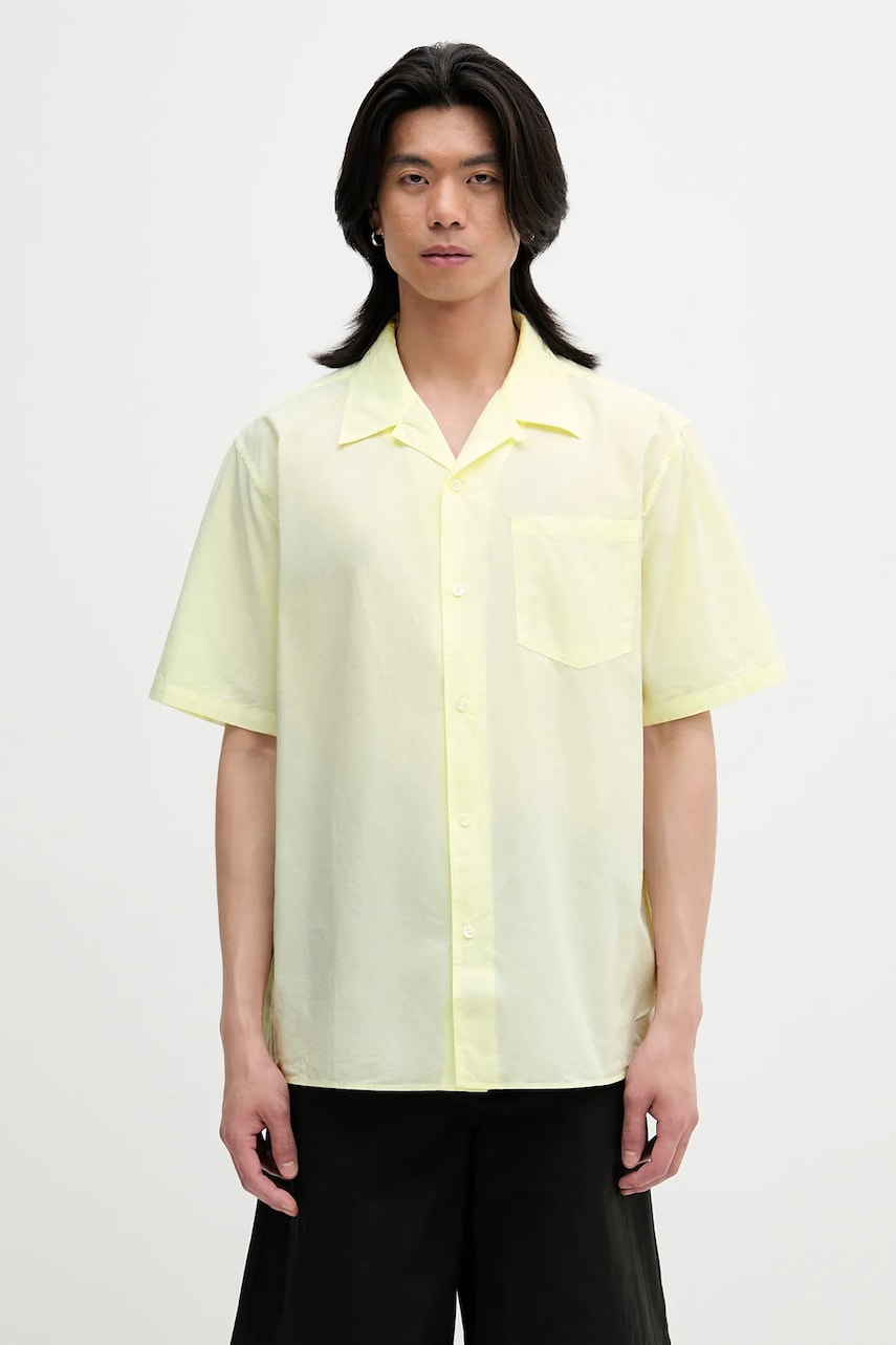 Риза NORSE PROJECTS Norse Projects Carsten Cotton Tencel Shirt, Regular Fit Жълто | N40.0579.3043, 0