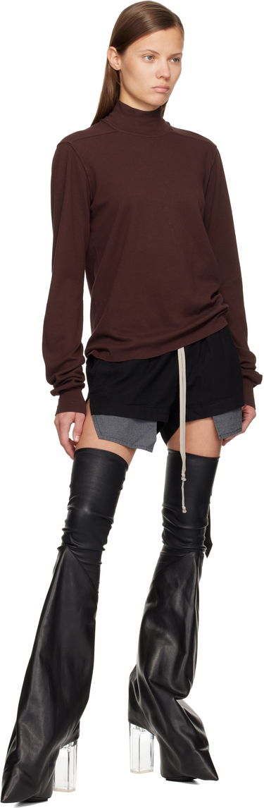 Пуловер Rick Owens Concordians Headon Dbl Turtleneck Кафяво | DS02E7223 JDB, 3