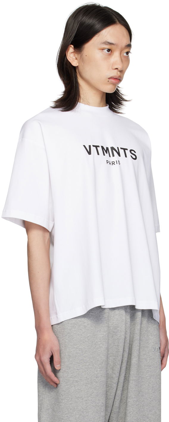 Тениска VETEMENTS Paris Logo T-Shirt Бяло | VL22TR200W, 1