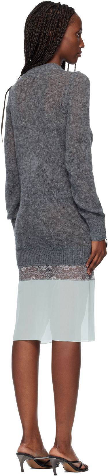 Pокля Coperni Multi-Layer Pullover Midi Dress Сиво | COPML172Y1003, 2