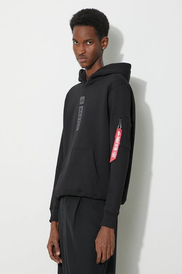 Суитчър Alpha Industries Hoodie With Print Черно | 146338, 0