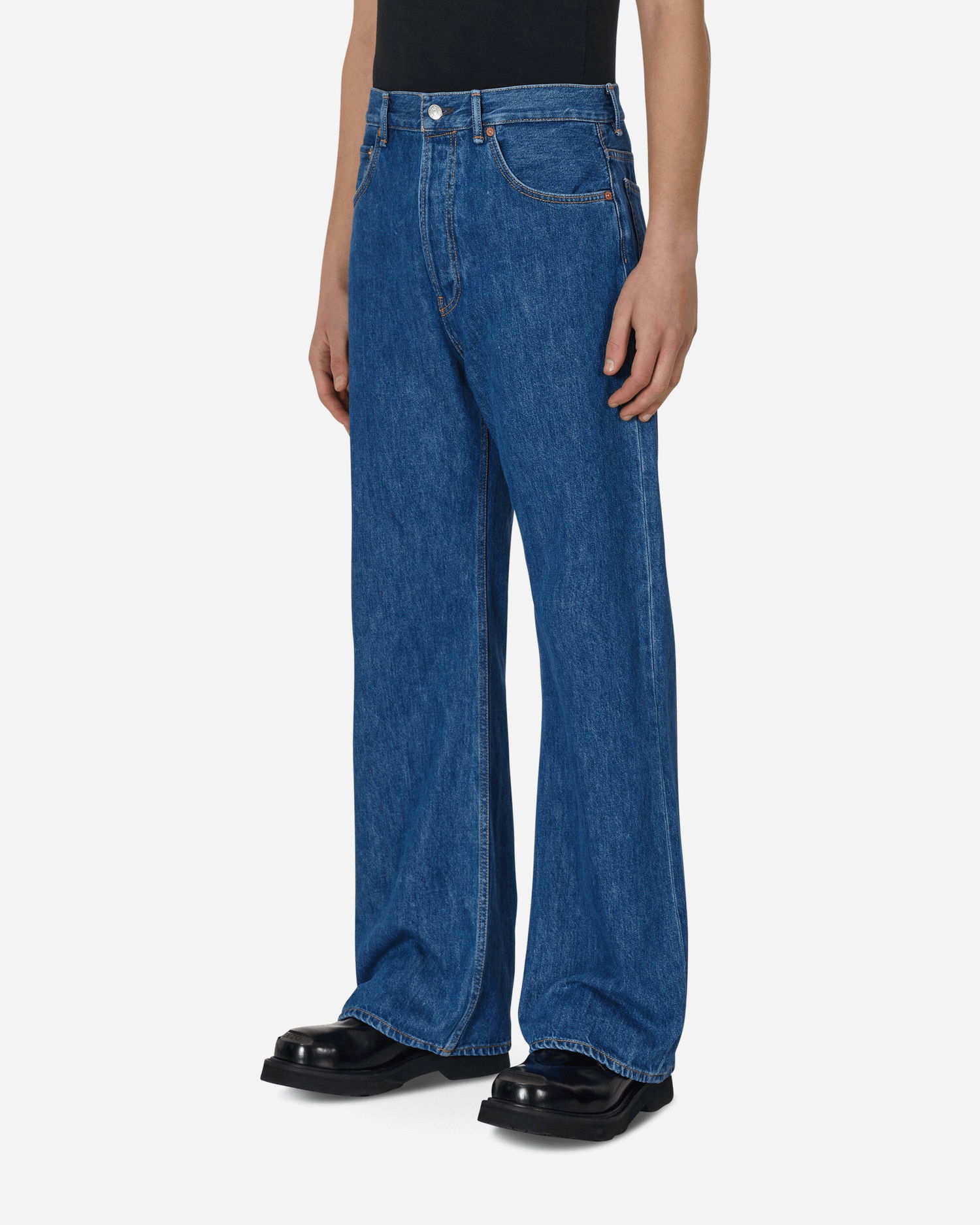Дънки Acne Studios Loose Fit Jeans Тъмно синьо | B00231- 838, 1