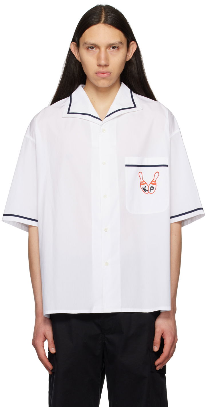 Риза KENZO Paris Bowling Elephant Бяло | FD55CH1135DE, 0