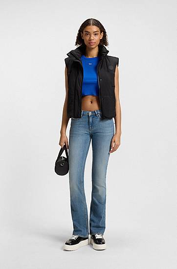 Дънки BOSS Comfort-Stretch Flared Leg Jeans Синьо | 50541829, 1