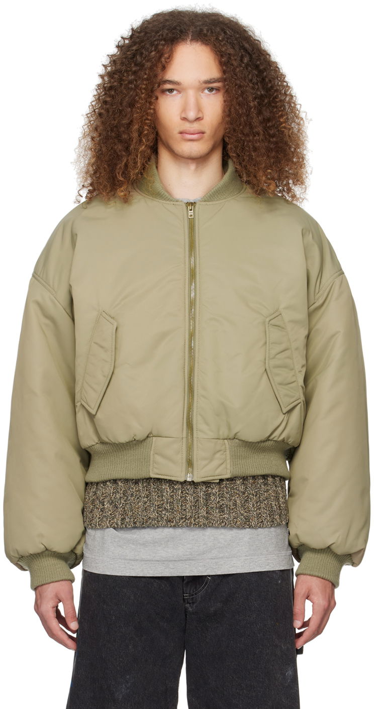 Яке бомбър We11done We11done Puff Bomber Jacket Зелено | WD-JP0-24-102-U-KK, 0