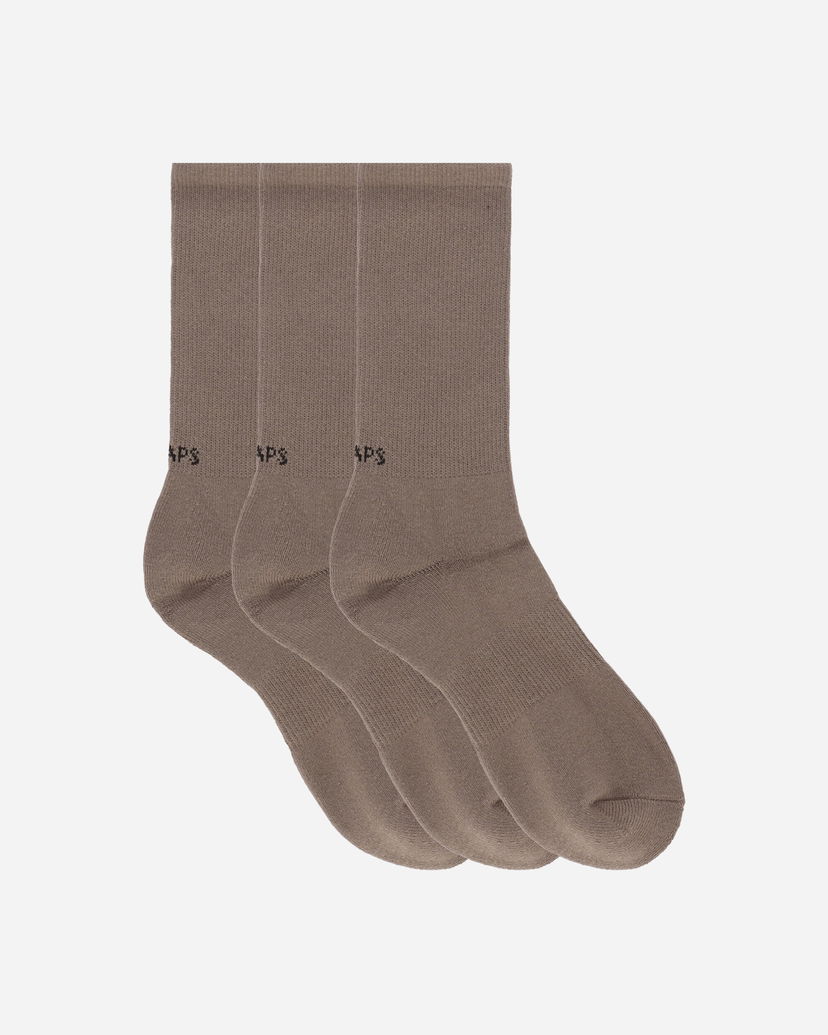 Чорапи WTAPS Socks 3 Pairs Кафяво | 242MYDT-UWM05 003