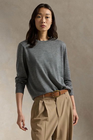 Пуловер Polo by Ralph Lauren Lightweight Wool Sweater Сиво | 211956230, 0