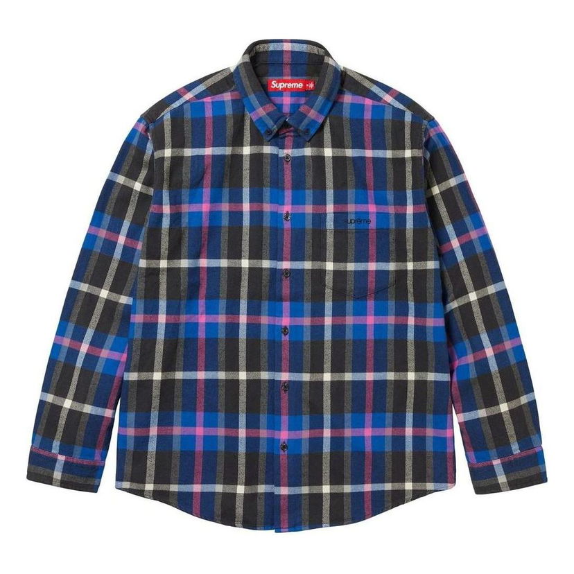 Риза Supreme Plaid Shirt Синьо | SUP-FW23-082