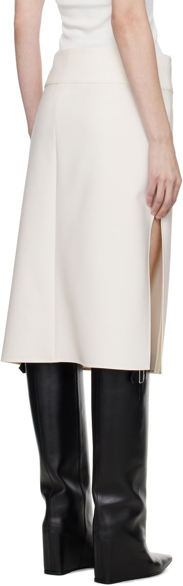 Пола Courrèges Courrèges Belted Slit Midi Skirt Бяло | 125CJU221PL0170, 2
