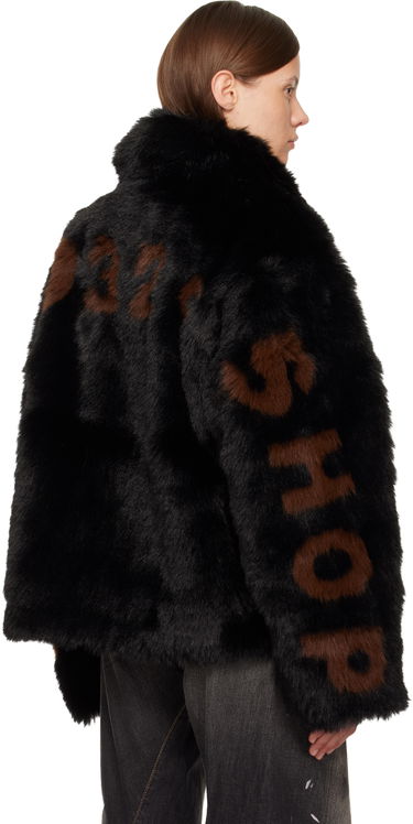 Яке 032C 032c Muddy Faux-Fur Jacket Черно | F25-URW-1904-000-W, 2