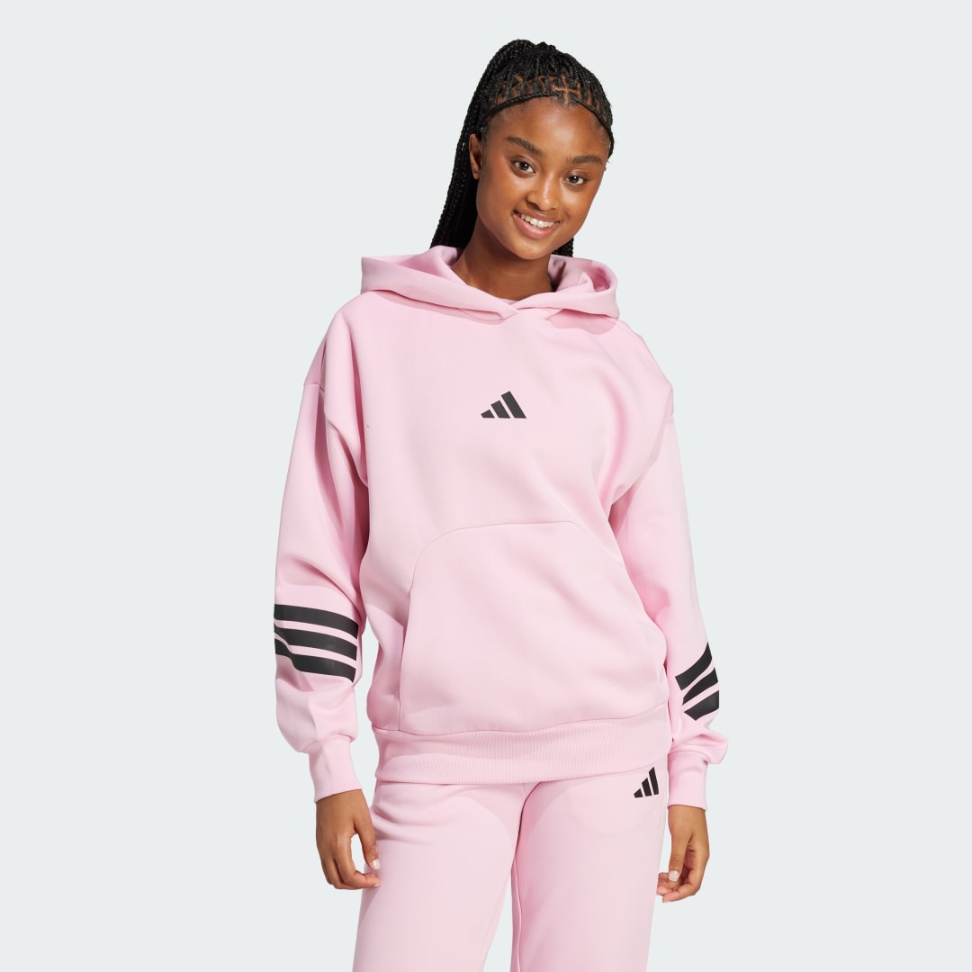 Суитчър adidas Performance Fleece Hoodie Розово | JE0183, 0