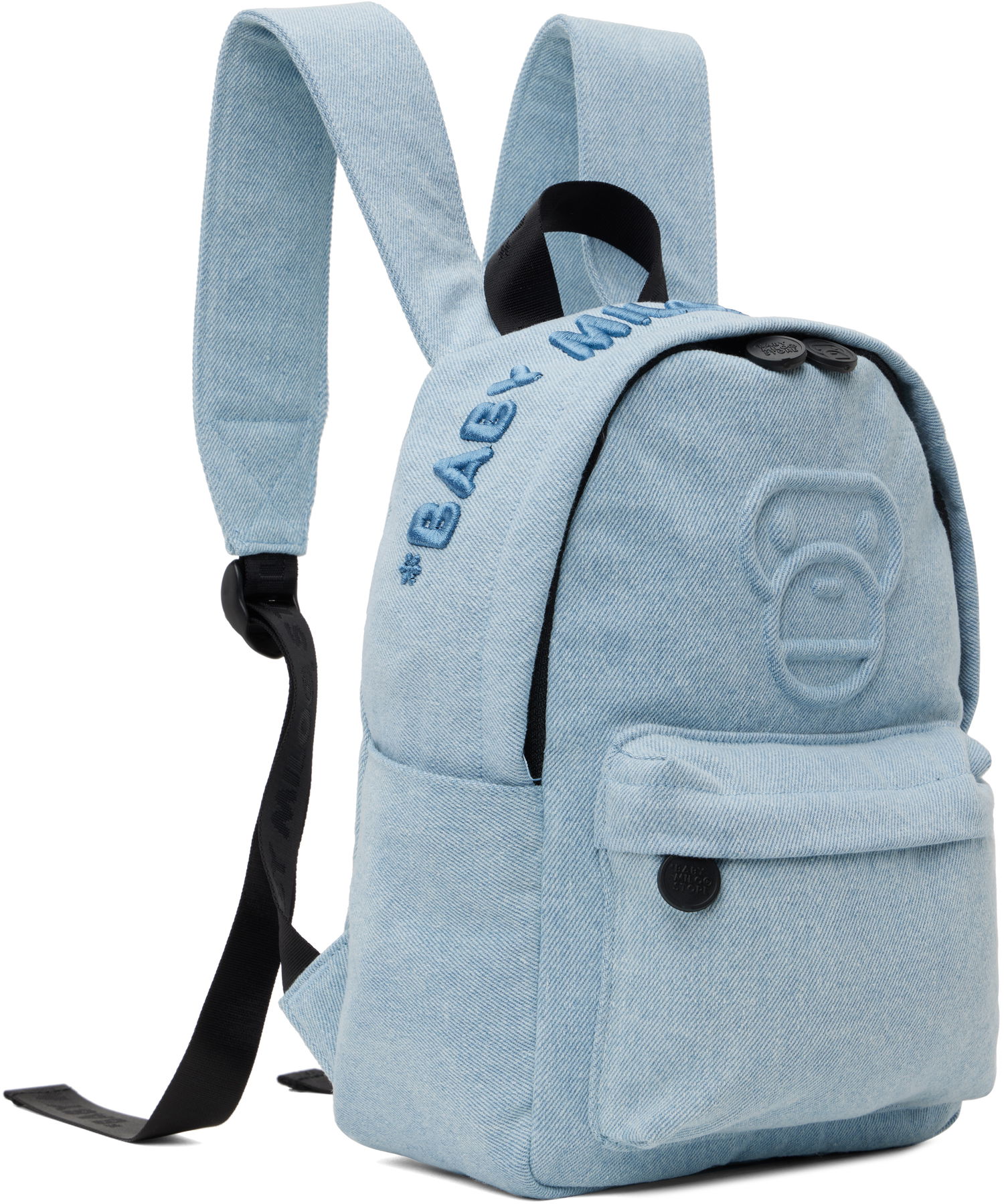 Раница BAPE Baby Milo Denim Mini Backpack Синьо | 0MXBGW4358XXO, 1