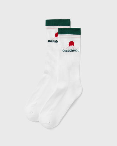 Чорапи Casablanca Casablanca Montagne Socks Бяло | APF25-ACC-010-05, 2