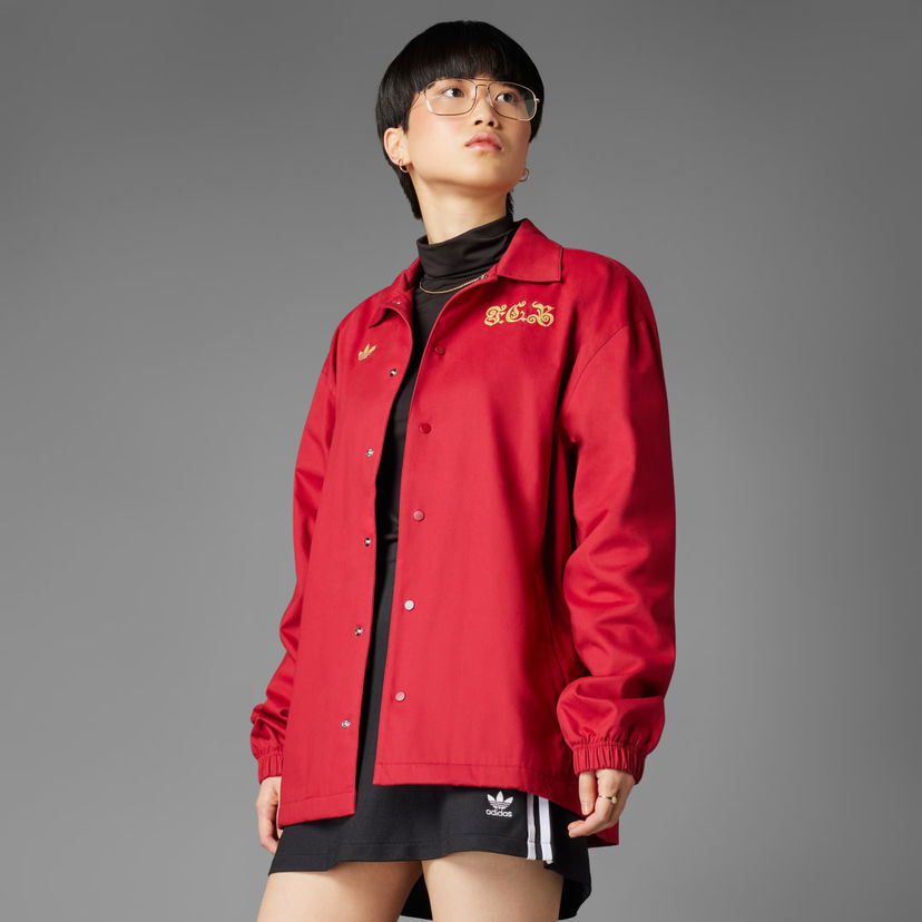 Ветровка adidas Performance FC Bayern Anniversary Coach Jacket Червено | JF0585