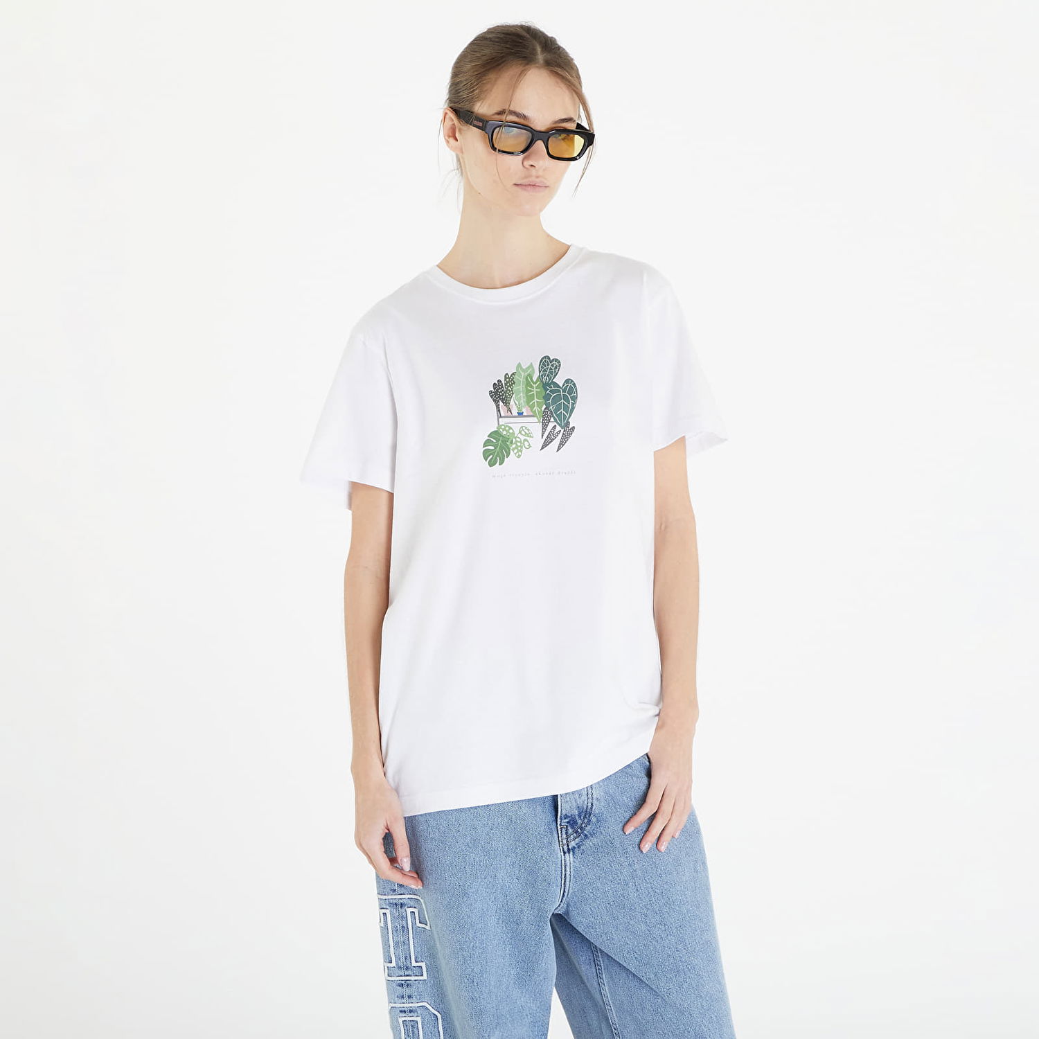 Тениска Queens Moje Terapie, Akorát Dražší T-Shirt Бяло | QNS_037, 0