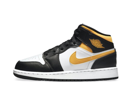 Кецове и обувки Jordan Air Jordan 1 Mid "Black University Gold" GS Черно | 554725-177