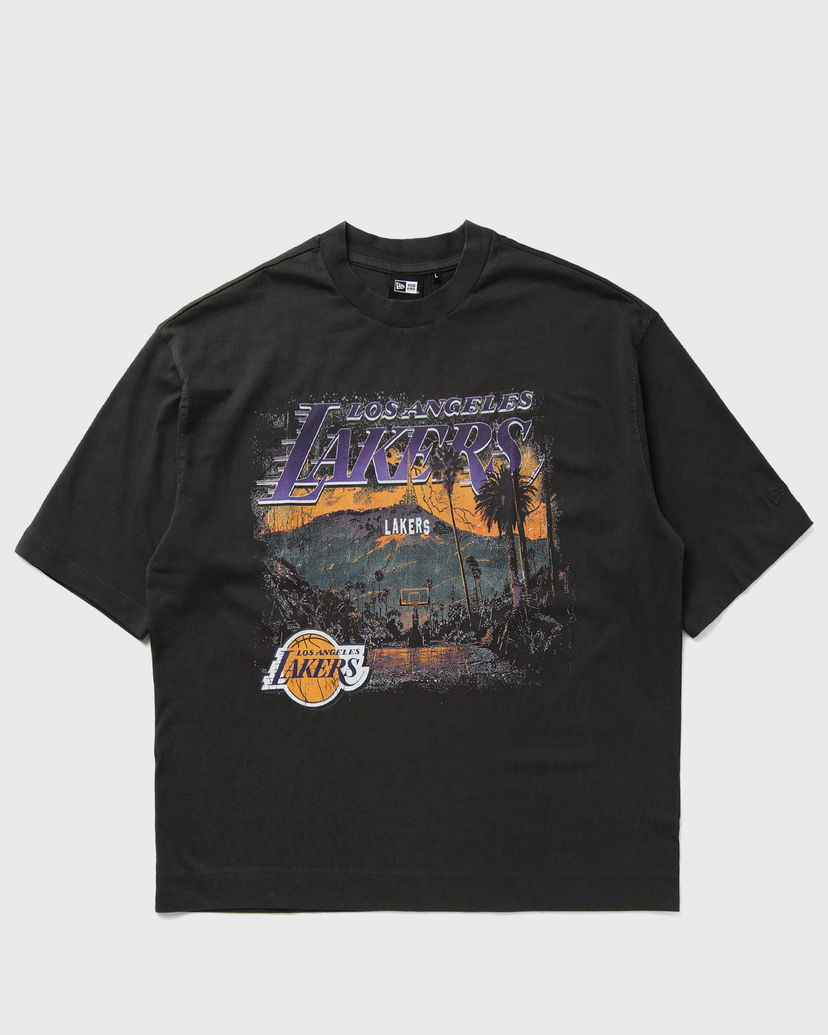 Тениска New Era Los Angeles Lakers Washed Graphic T-Shirt Черно | 60684346