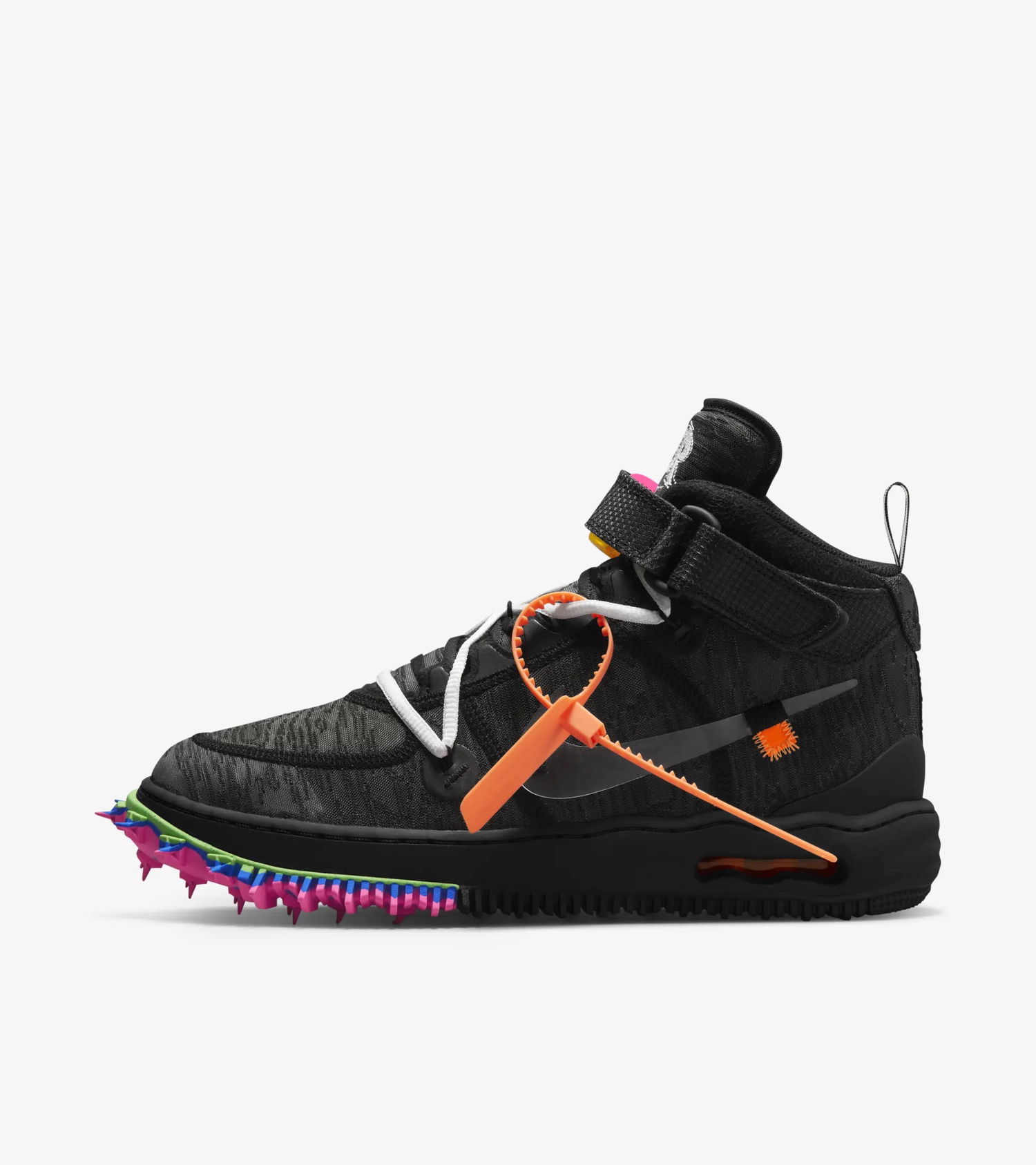 Кецове и обувки Nike Off-White x Air Force 1 Mid "Black" Черно | DO6290-001, 0