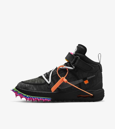 Кецове и обувки Nike Off-White x Air Force 1 Mid "Black" Черно | DO6290-001, 0