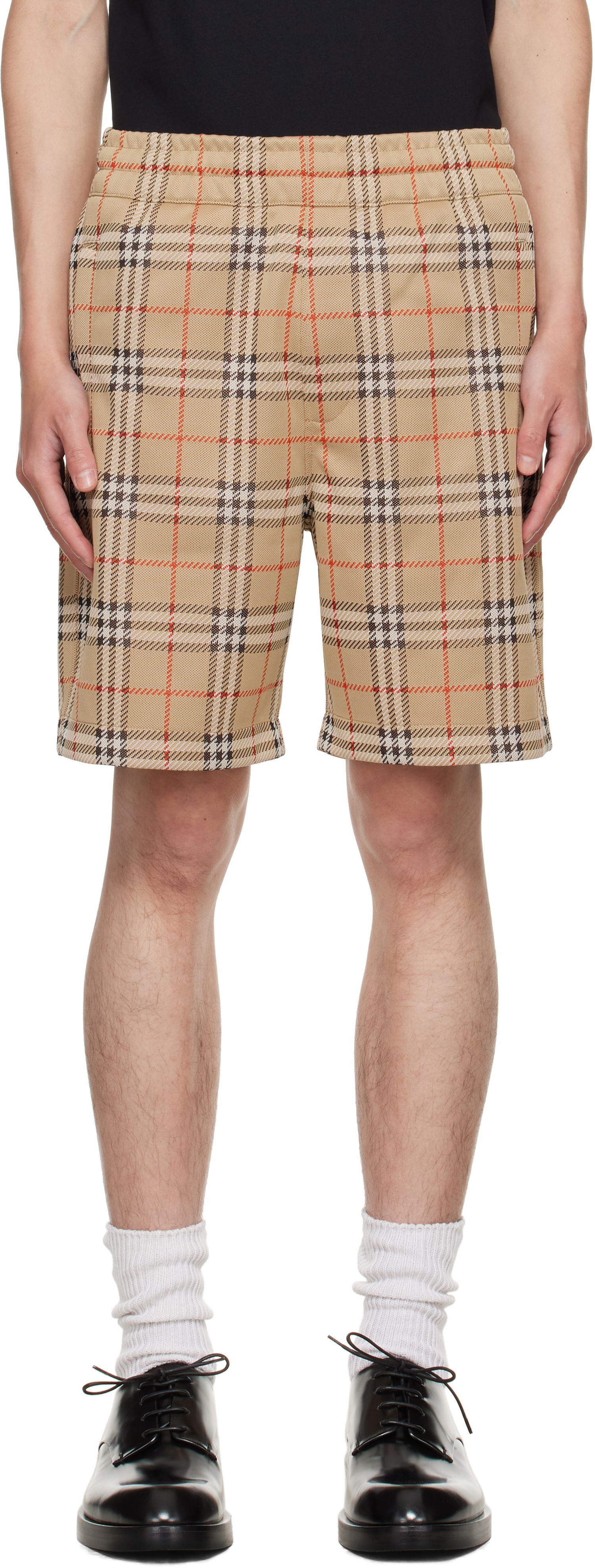 Къси панталони Burberry Burberry Check Shorts Бежово | 8113850, 0