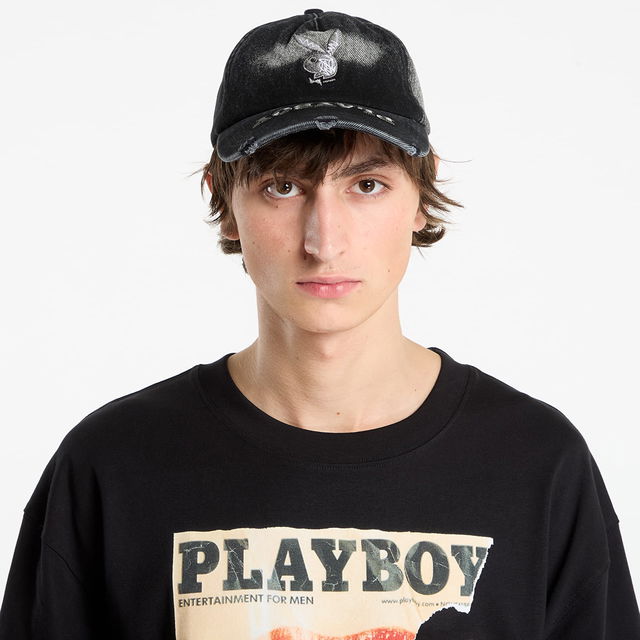 Playboy x FTSHP Denim Dadcap Black