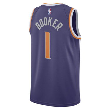Фланелка Nike Devin Booker Suns Icon Edition 2020 NBA Swingman Лилаво | CW3679-567, 1