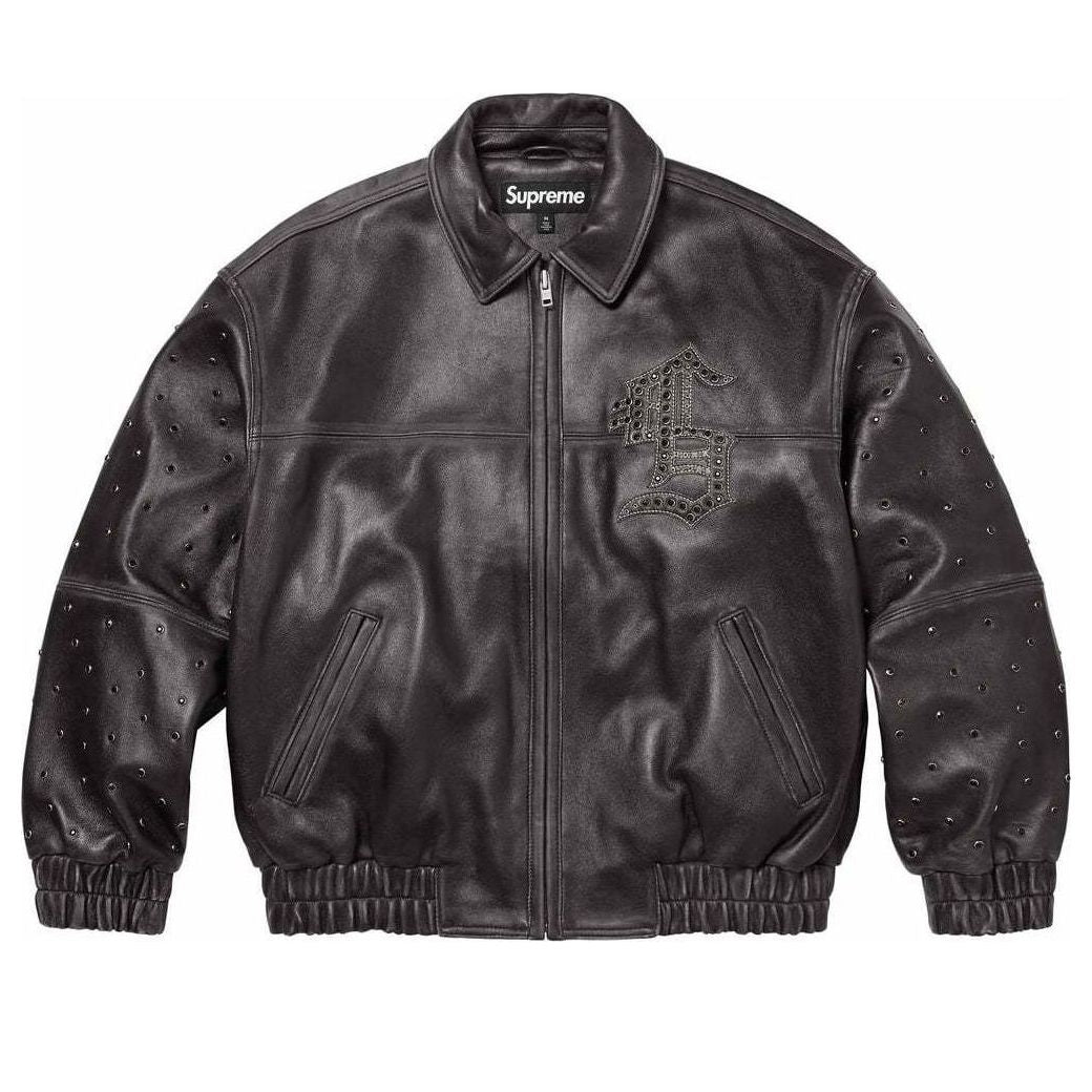 Яке бомбър Supreme Gem Studded Leather Jacket Черно | SUP-SS24-132, 0