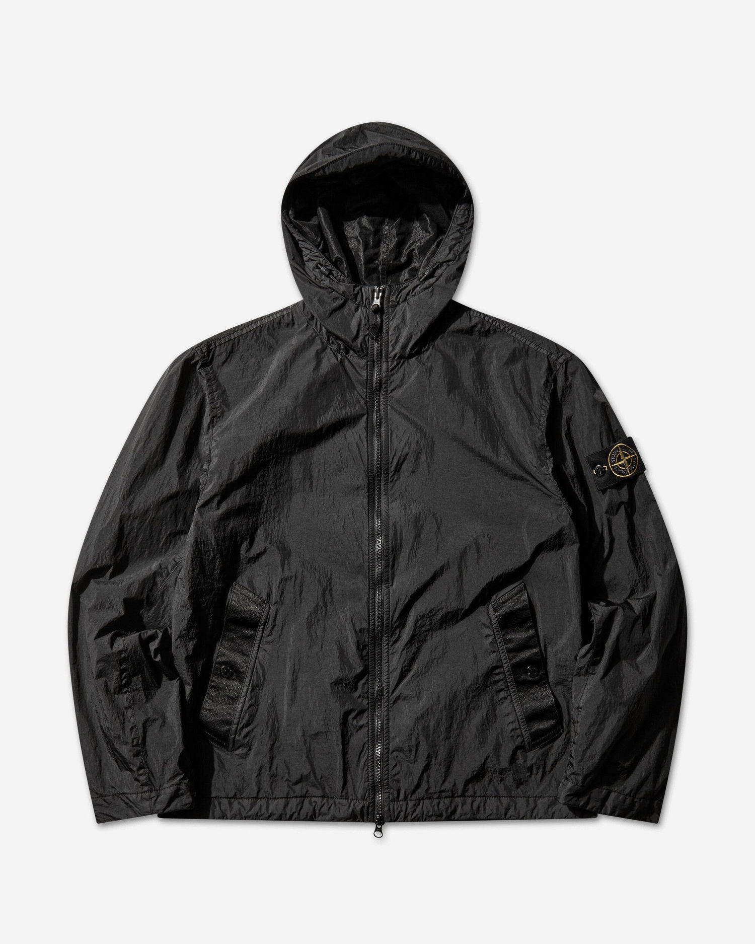 Ветровка Stone Island Crinkle Reps NY Hooded Jacket Черно | L1S154100001S0A23 V0029, 0