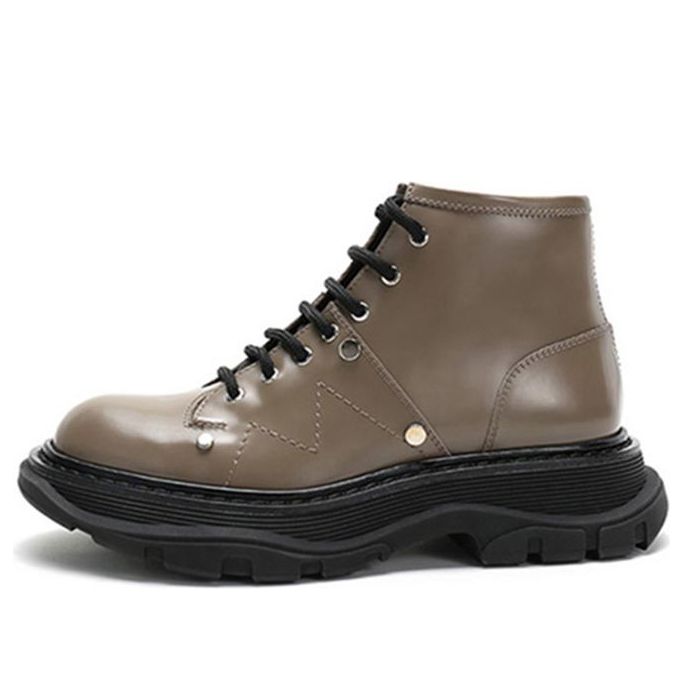 Кецове и обувки Alexander McQueen Alexander McQueen Lace Up Ankle Boots Зелено | 595469WHZ812610