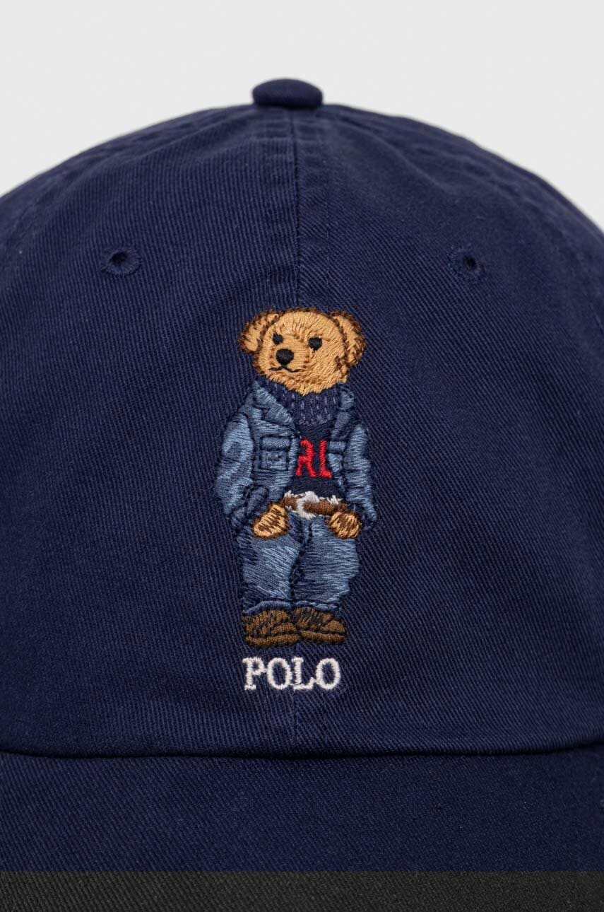 Шапка с козирка Polo by Ralph Lauren Cotton Baseball Cap with Polo Bear Embroidery Тъмно синьо | 710917437, 1