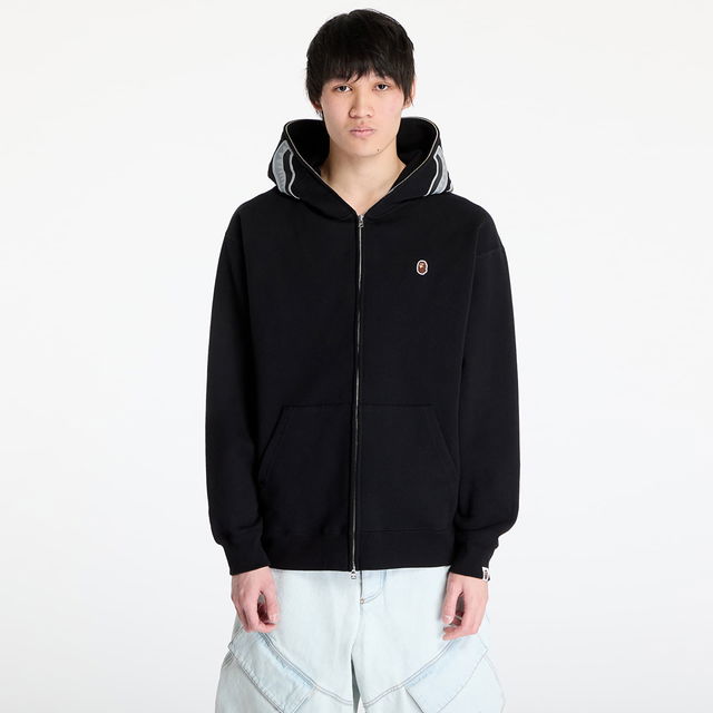 One Point Ape Head Shark Relaxed Fit Full Zip Hoodie