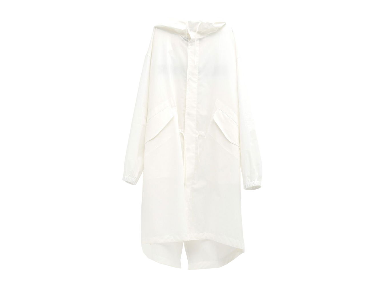 Дъждобран Jil Sander Logo Print Hooded Rain Coat Бяло | JSIU470231MU245036-M05, 0