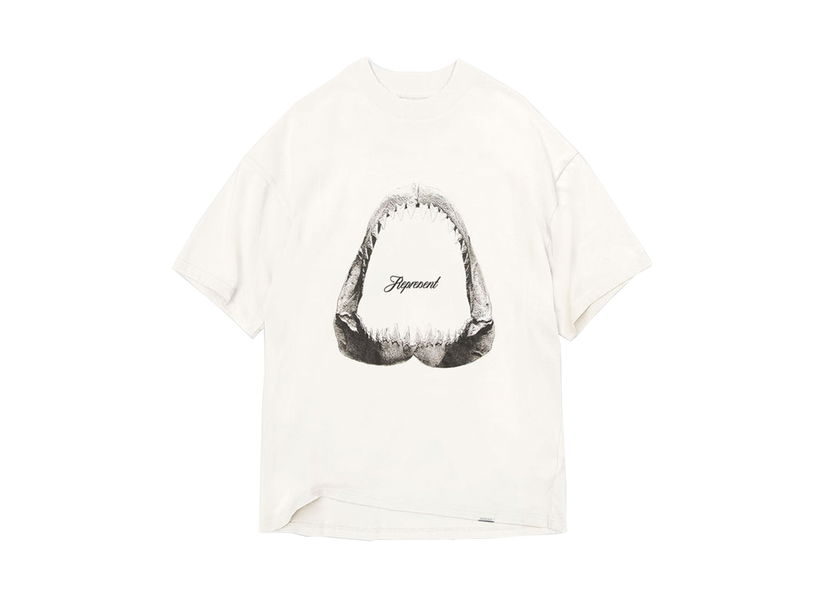Тениска Represent Clo Represent Shark Jaws T-shirt Flat White Бяло | M05237-72