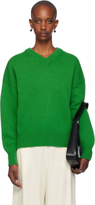 Пуловер &Daughter Slouch V-Neck Sweater Зелено | F2205, 0